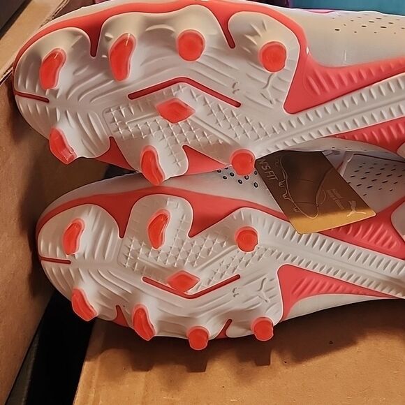 Puma Future Match FG AG White and Pink Soccer Cleats NWT SIZE 9 - Picture 5 of 7